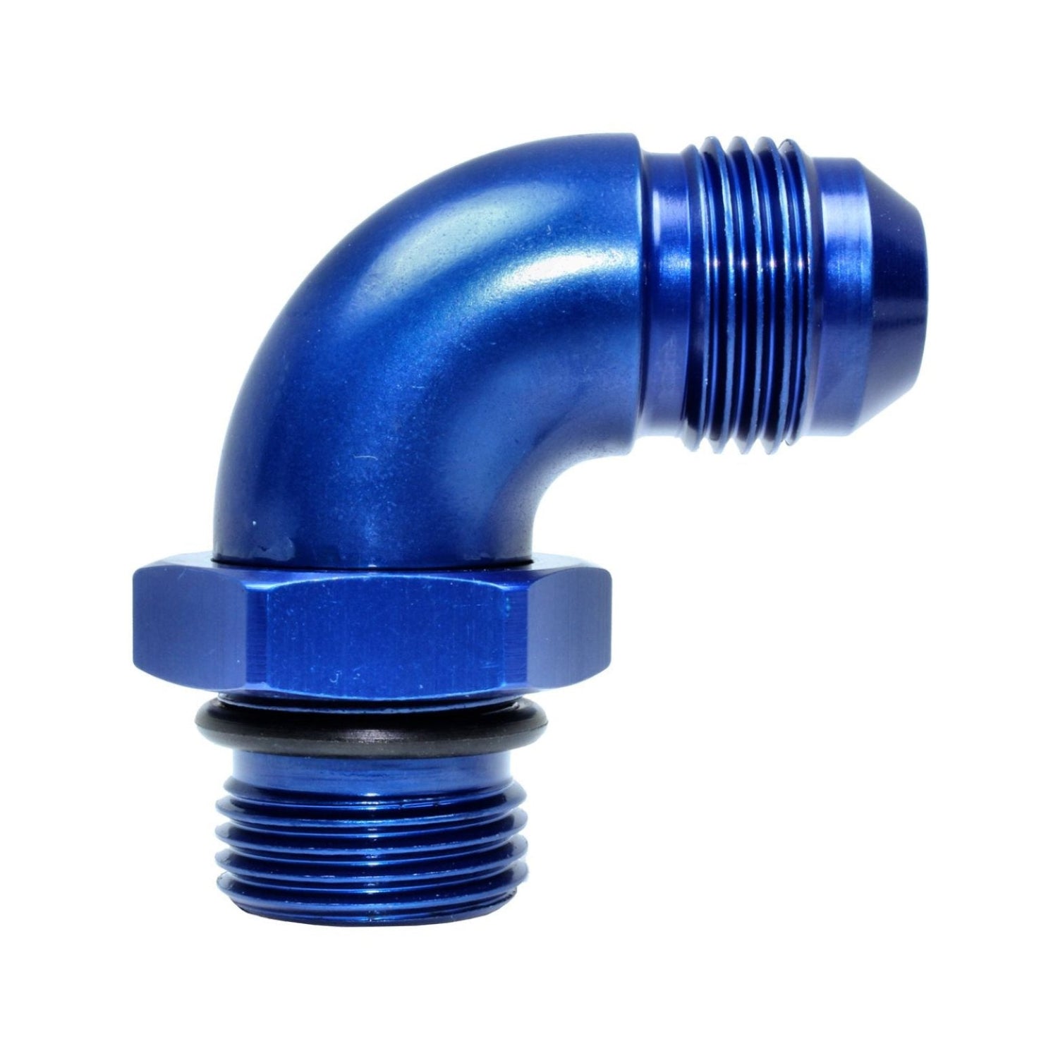 AN port adapter 90 degree -6 to -8 fitting Speedflow