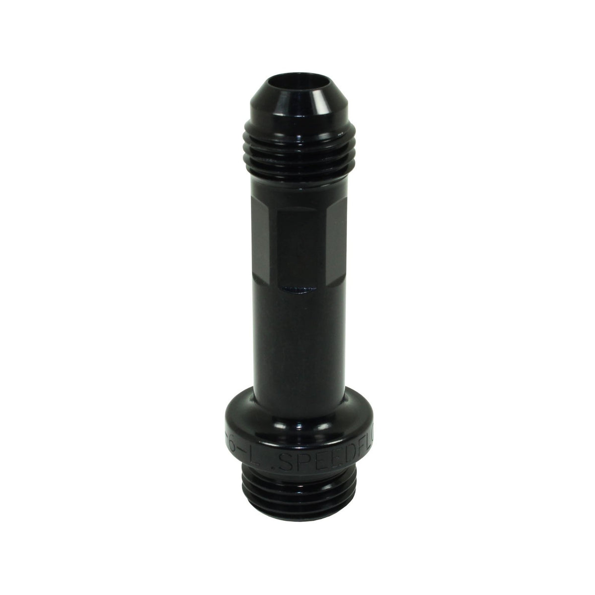 Speedflow Metric Adapter M16 x 1.5 to -6 Male Extension Fitting 733-06-L-BLK - Game On Motorsports Australia