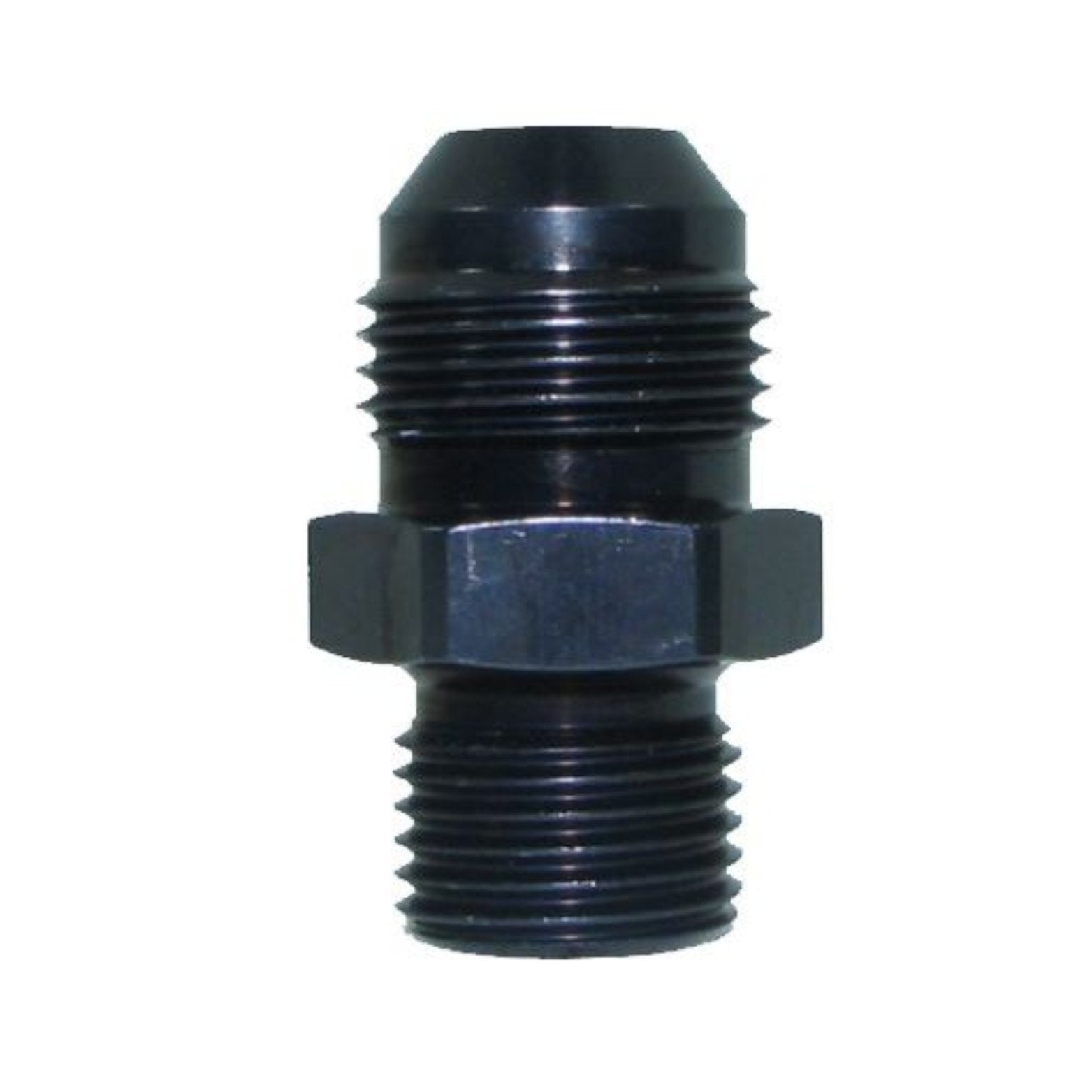 Speedflow Metric Adapter M20 x 1.5 to -8 Male Fitting 735-08-BLK - Game On Motorsports Australia