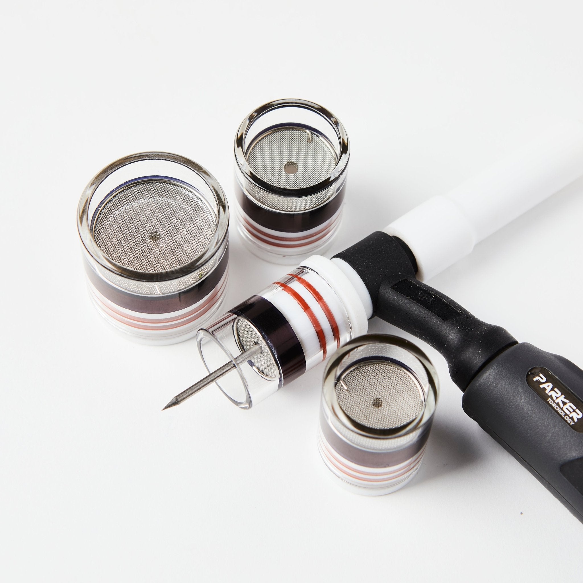 Tigware Quartz TIG Nozzles – Crystal - Clear Triple Diffuser - Game On Motorsports Australia