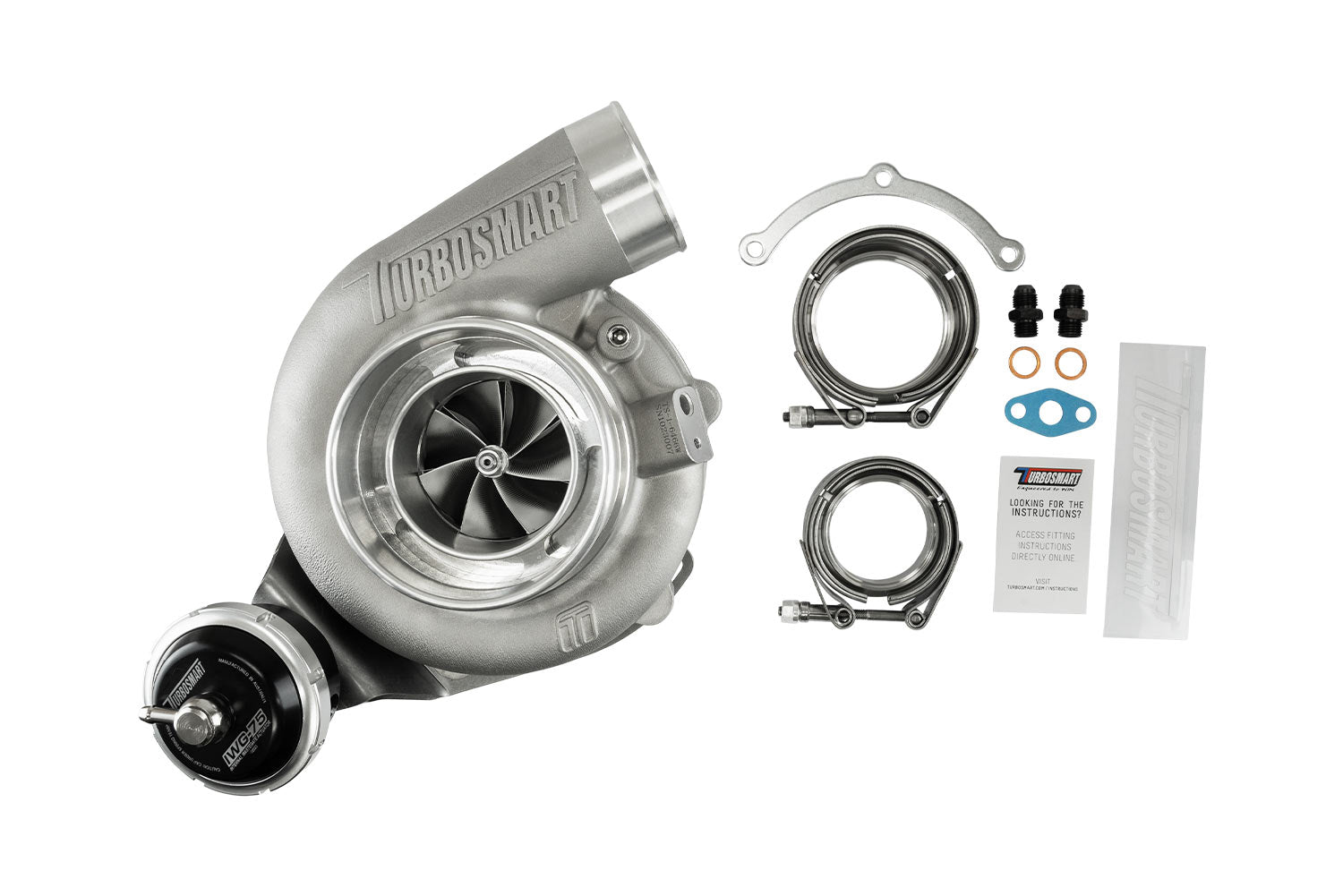 TS-2 Performance Turbocharger Water Cooled 6262 V-Band 0.82AR Internally Wastegated TS-2-6262VB082I - Game On Motorsports Australia