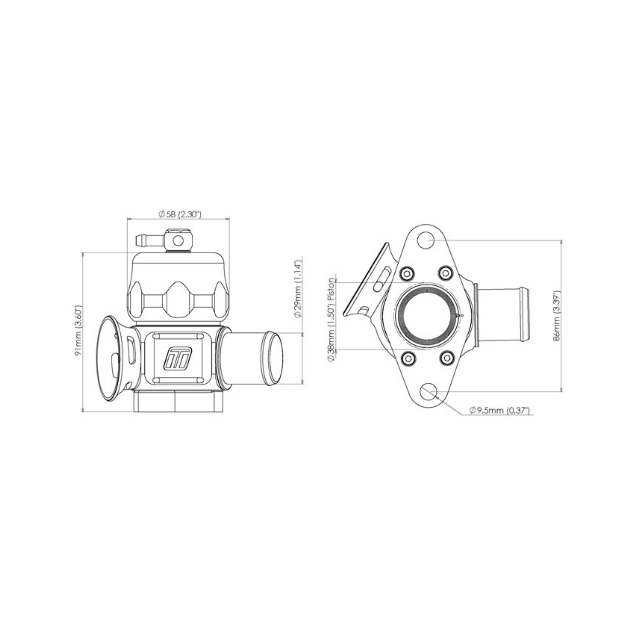 Turbosmart BOV Dual Port Blow - Off Valve – Nissan TS - 0205 - 1026 - Game On Motorsports Australia