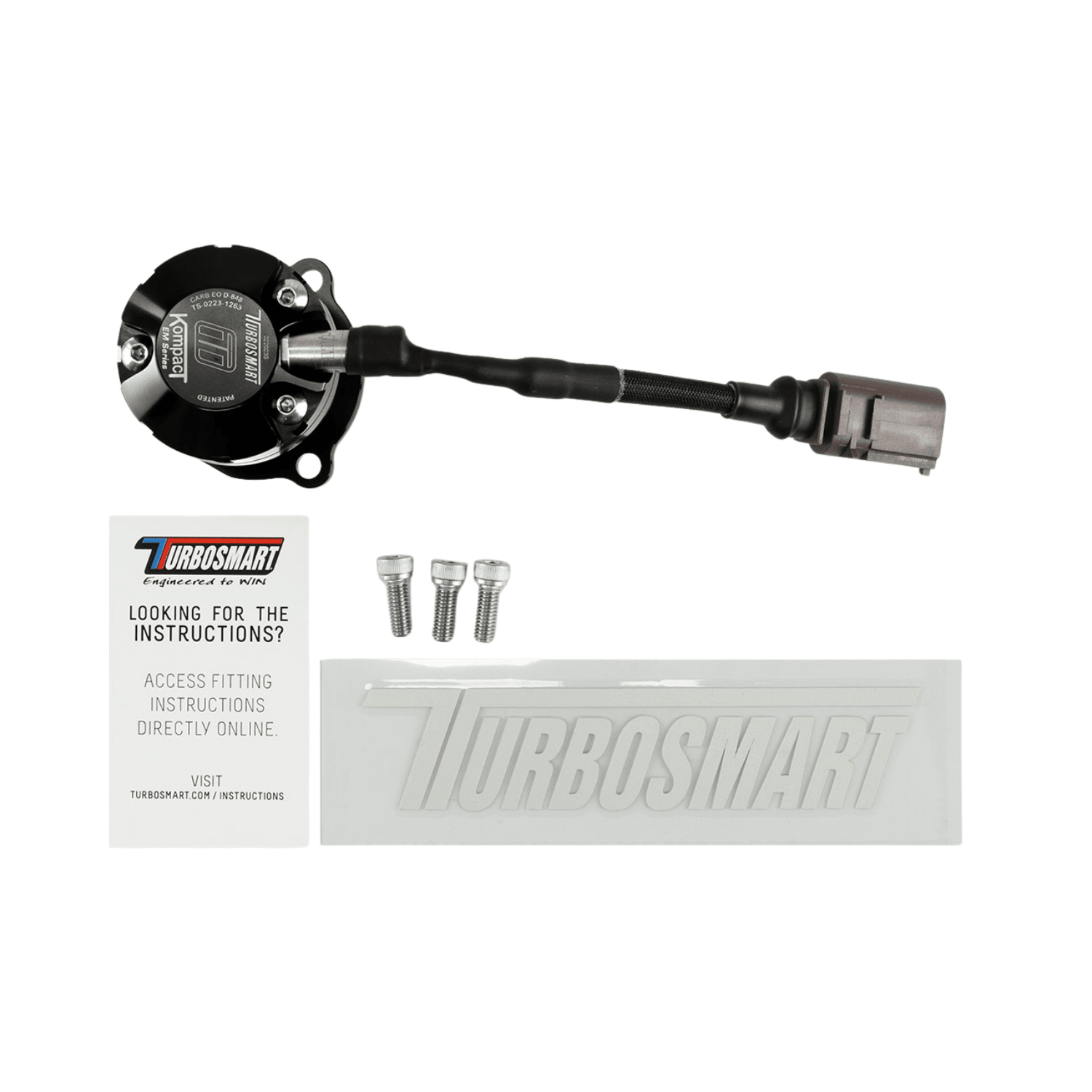 TurboSmart BOV Kompact EM Plumb Back VR1 TS - 0223 - 1263 - Game On Motorsports Australia
