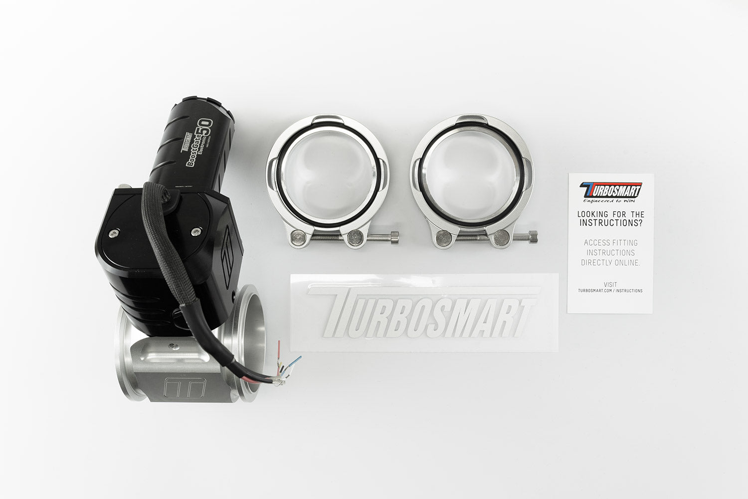 TurboSmart EBG50 Electronic Boost Gate 50 Charge Air Valve - TS-0265-1042 - Game On Motorsports Australia