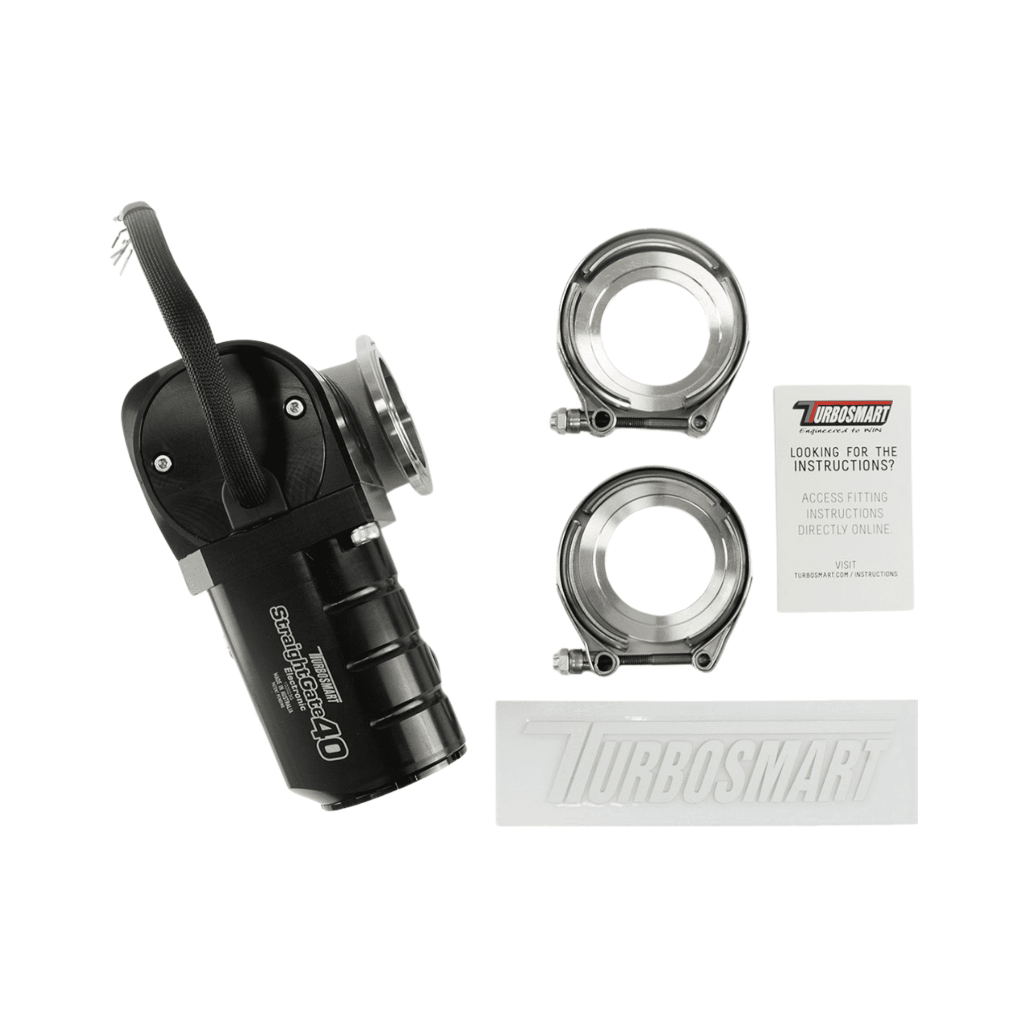 TurboSmart eSG40 Electronic StraightGate Black TS - 0563 - 1002 - Game On Motorsports Australia