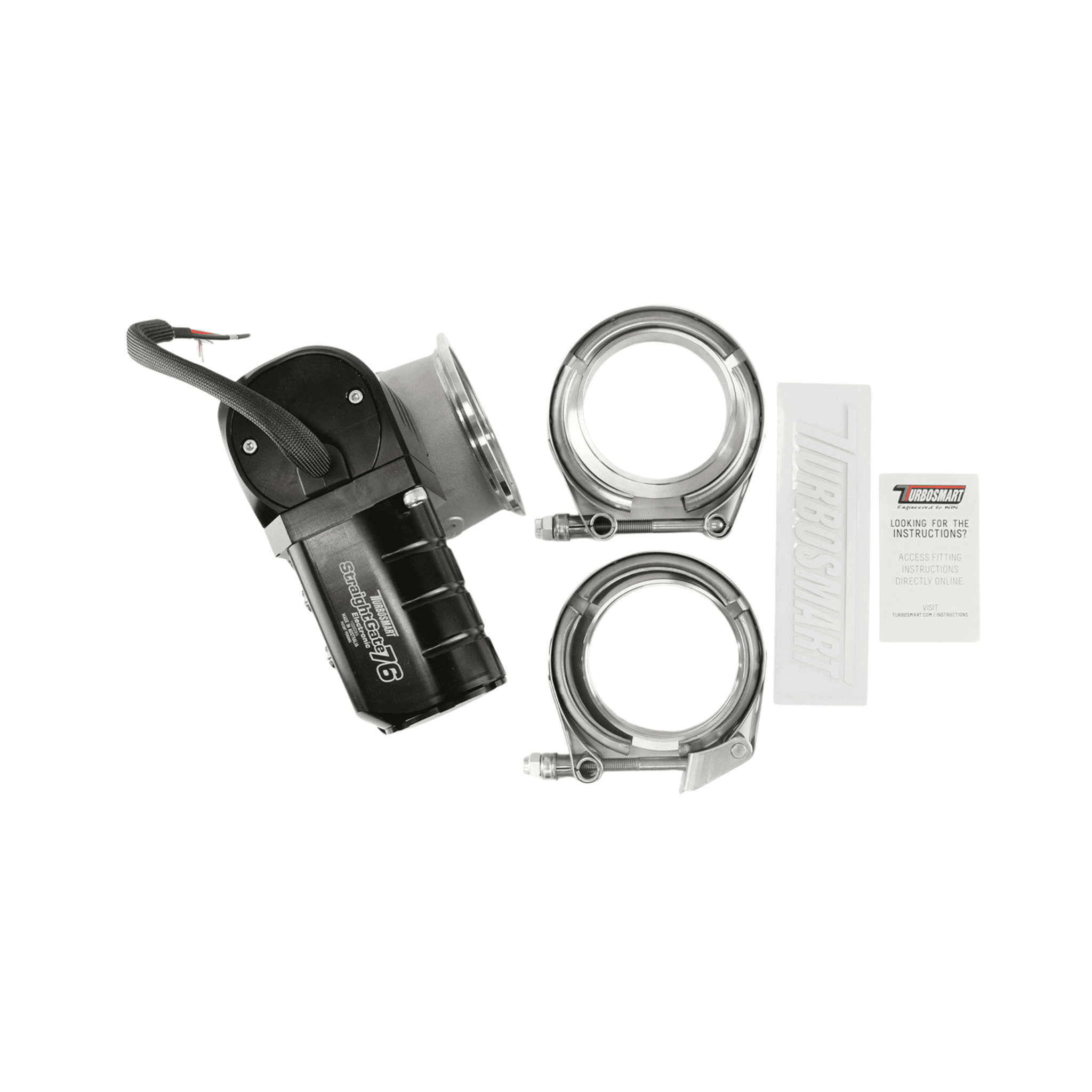 TurboSmart eSG76 Electronic StraightGate Black TS - 0567 - 1002 - Game On Motorsports Australia