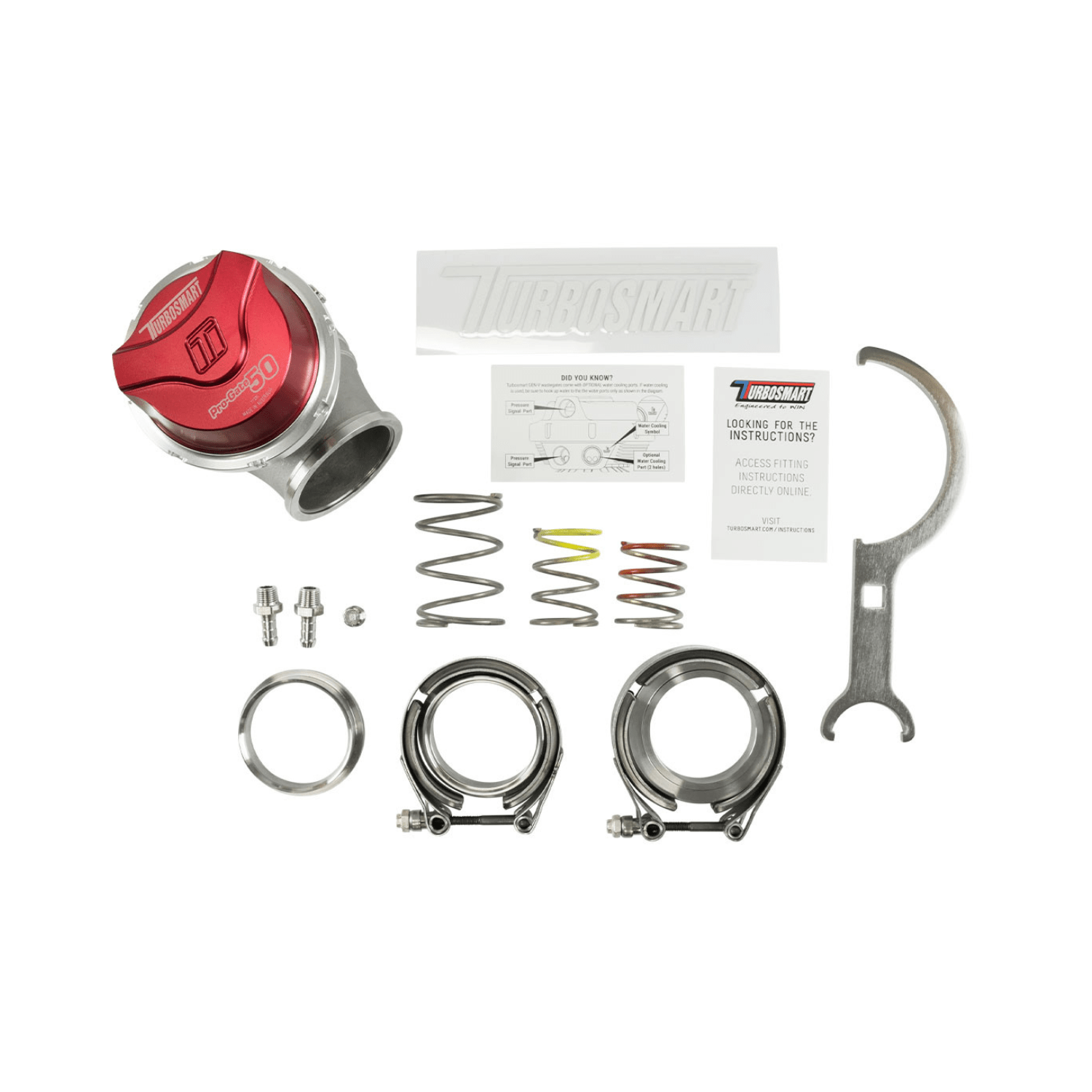 TurboSmart Gen - V WG50 ProGate50 14psi Red TS - 0554 - 1014 - Game On Motorsports Australia