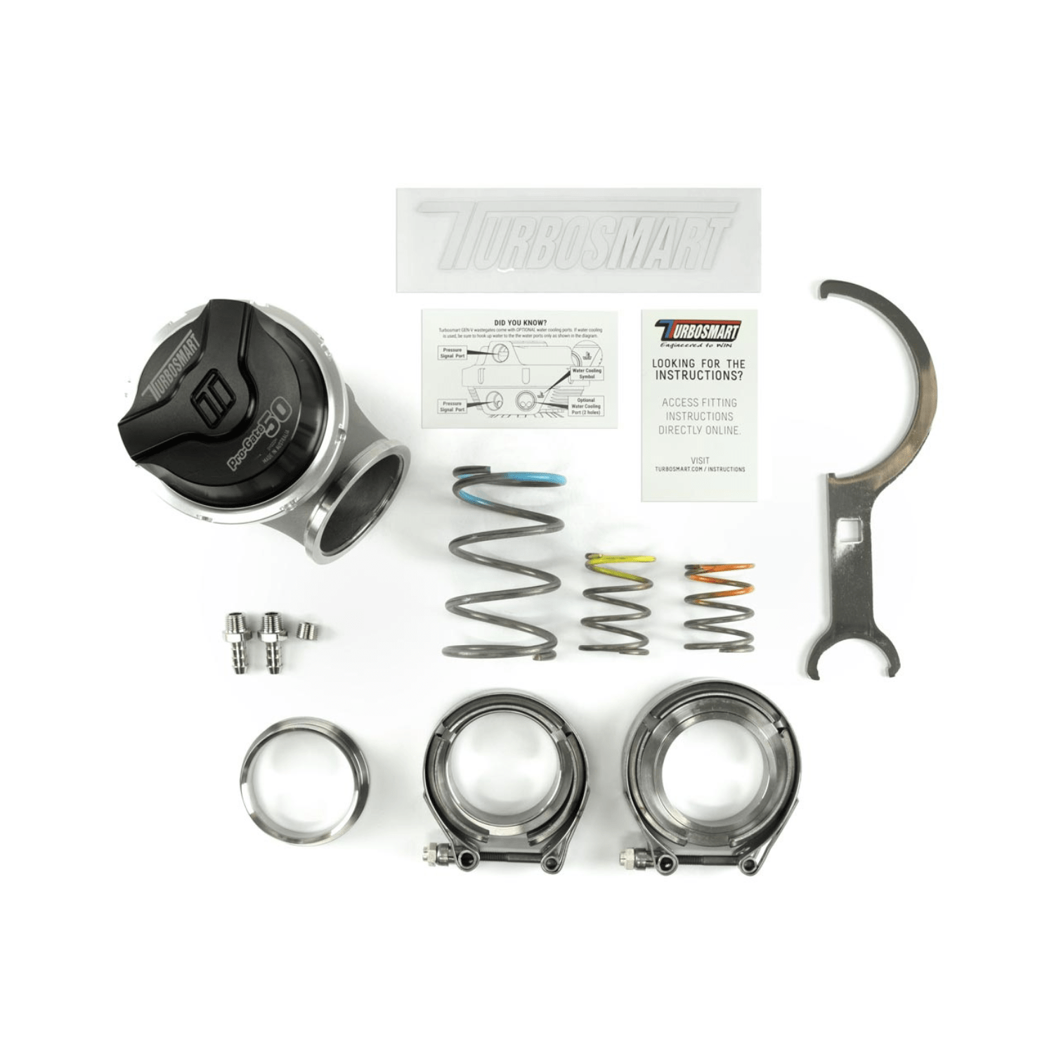 TurboSmart Gen - V WG50 ProGate50 7psi Black TS - 0554 - 1002 - Game On Motorsports Australia