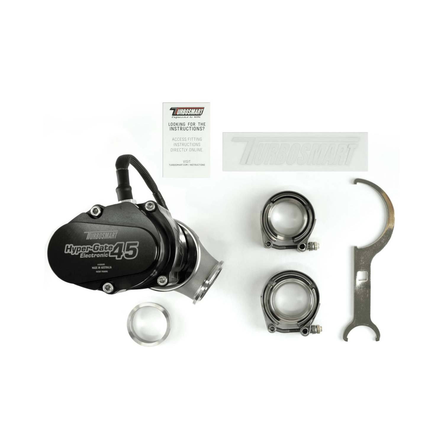 TurboSmart GenV eWG45 HyperGate45 Electronic Black TS - 0553 - 1502 - Game On Motorsports Australia