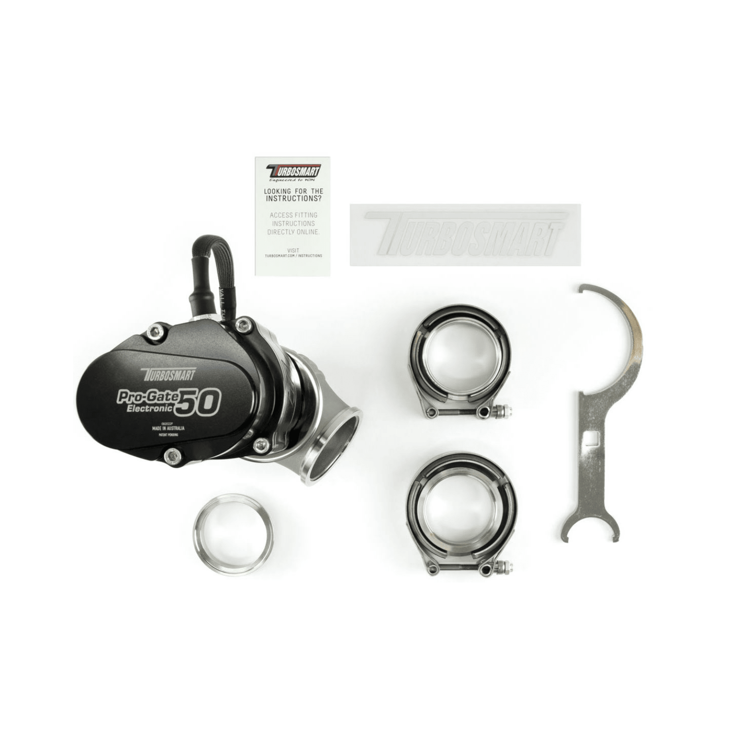 TurboSmart GenV eWG50 ProGate50 Electronic Black TS - 0554 - 1502 - Game On Motorsports Australia