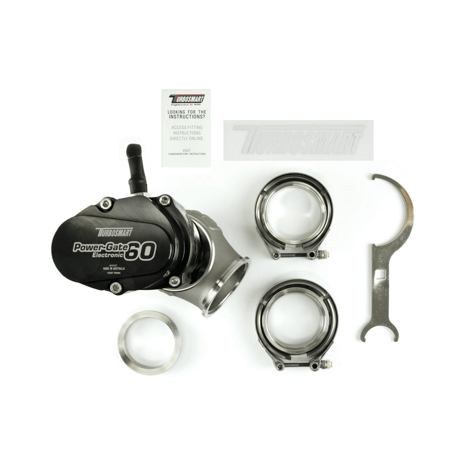 TurboSmart GenV eWG60 PowerGate 60 Electronic Black TS - 0555 - 1502 - Game On Motorsports Australia