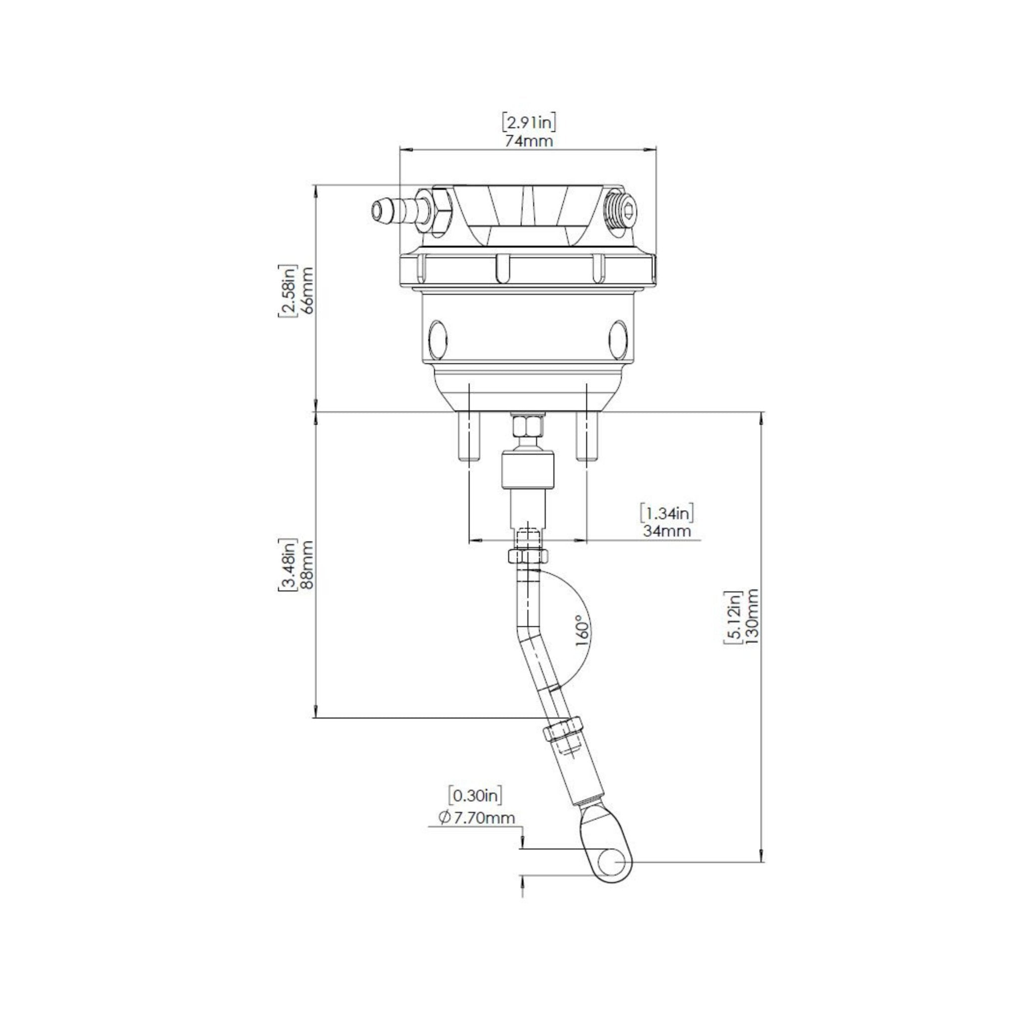 TurboSmart GenV IWG Twin Port Wastegate Actuator Suit Garrett G25 14psi TS - 0625 - 3143 - Game On Motorsports Australia