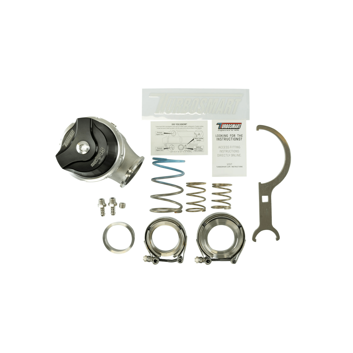 TurboSmart GenV WG45CG HyperGate45 Compressed Gas 7psi Black TS - 0553 - 1242 - Game On Motorsports Australia