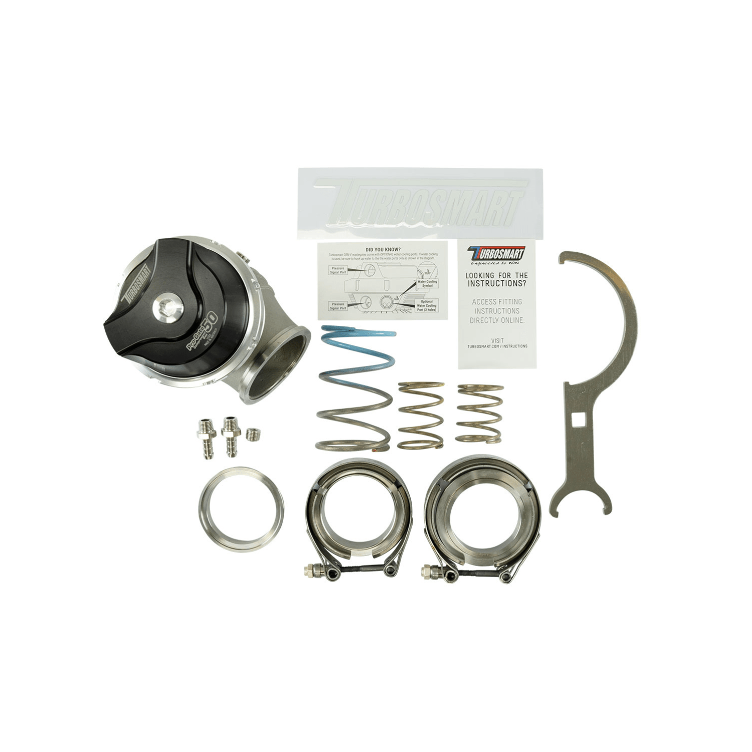 TurboSmart GenV WG50CG ProGate50 Compressed Gas 7psi Black TS - 0554 - 1242 - Game On Motorsports Australia