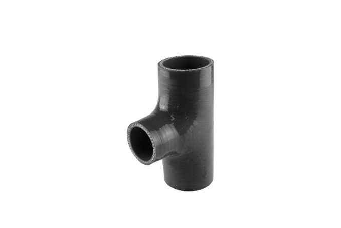 TurboSmart Hose Tee 2.00" ID 1.50" spout TS-HT200150-BK - Game On Motorsports Australia