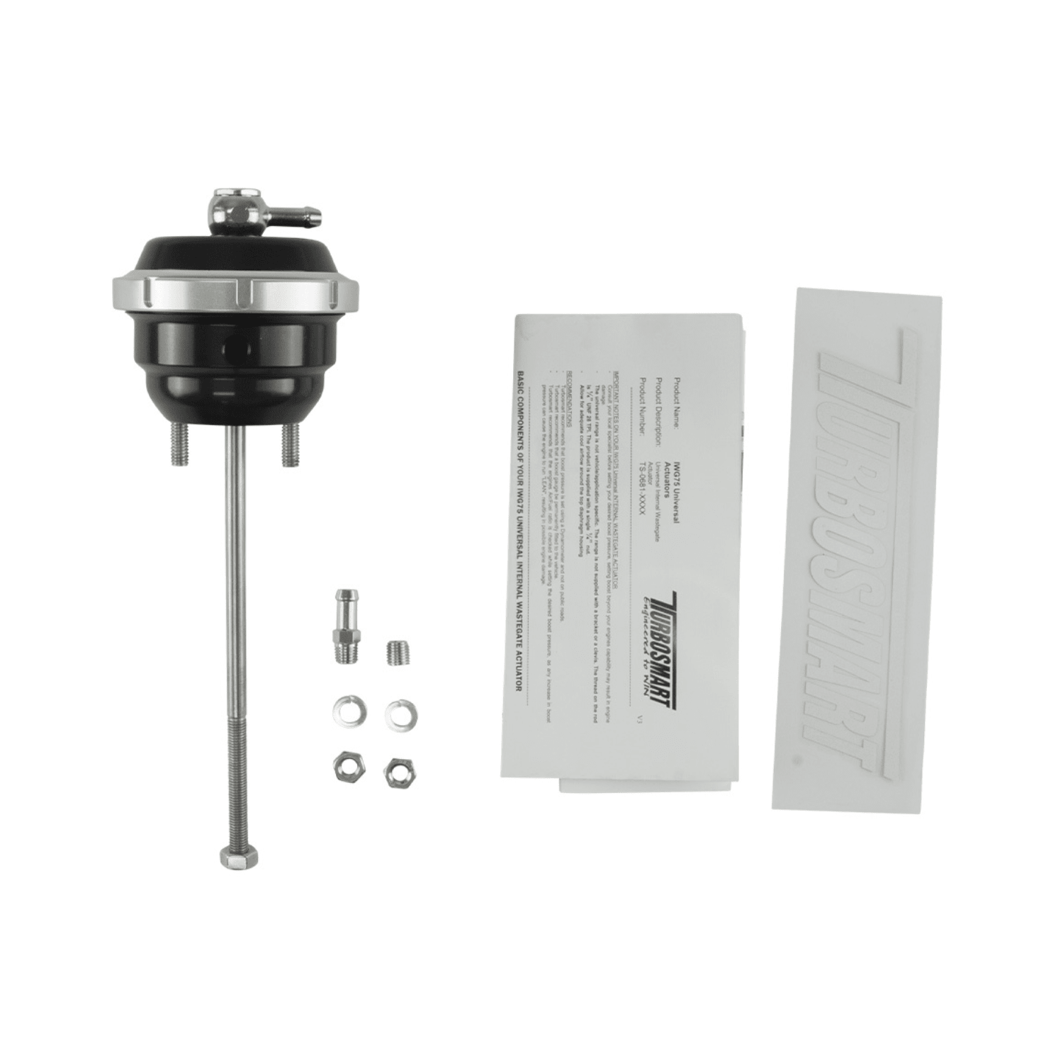 TurboSmart Internal Wategate IWG75 Twin Port Universal Actuator 14 PSI TS - 0681 - 6142 - Game On Motorsports Australia