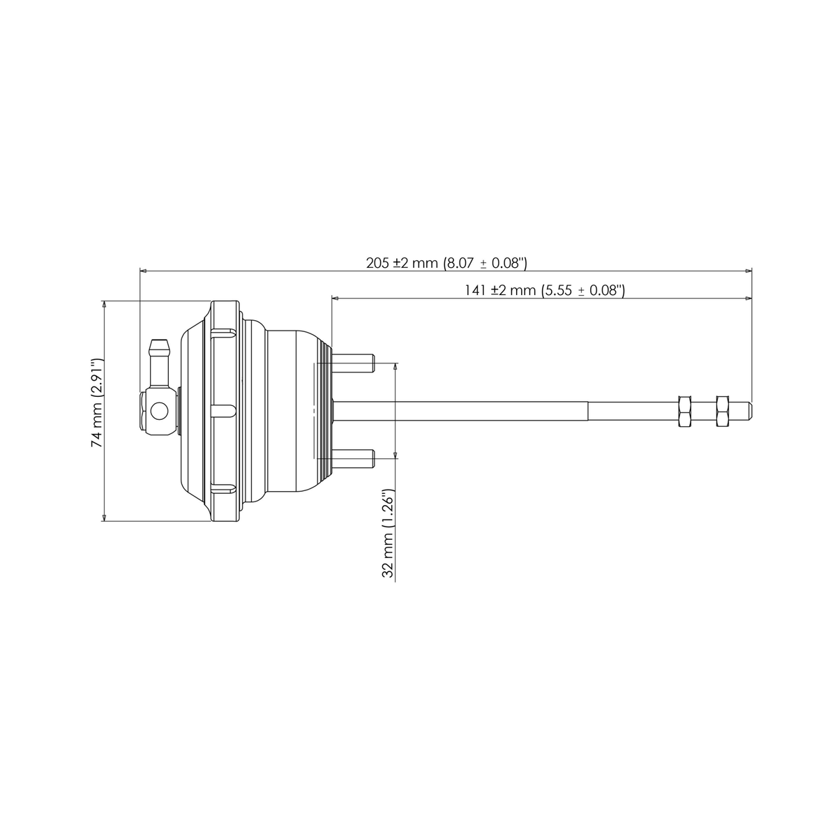 TurboSmart IWG75 Borg Warner B1 Twin Scroll 14psi TS - 0620 - 2142 - Game On Motorsports Australia