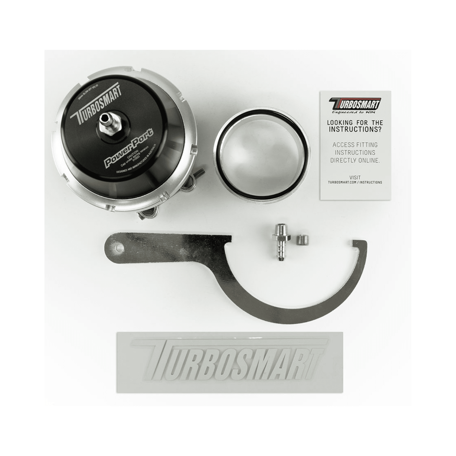 TurboSmart PowerPort Blow Off Valve Black 2.5" Inlet TS - 0207 - 1002 - Game On Motorsports Australia