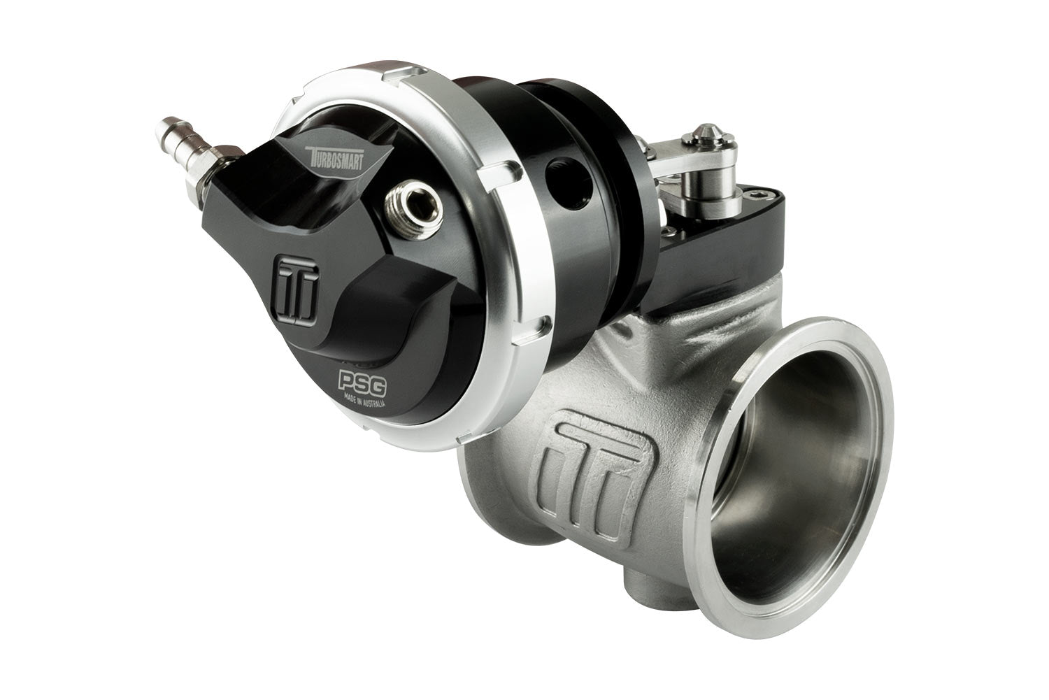 TurboSmart PSG50 Pneumatic Straight Gate 6psi Black TS-0565-1762 - Game On Motorsports Australia