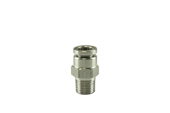 TurboSmart Pushloc Fitting Stainless Steel – 1/8″ NPT To 1/4″ PTC Straight TS-0550-3053 - Game On Motorsports Australia