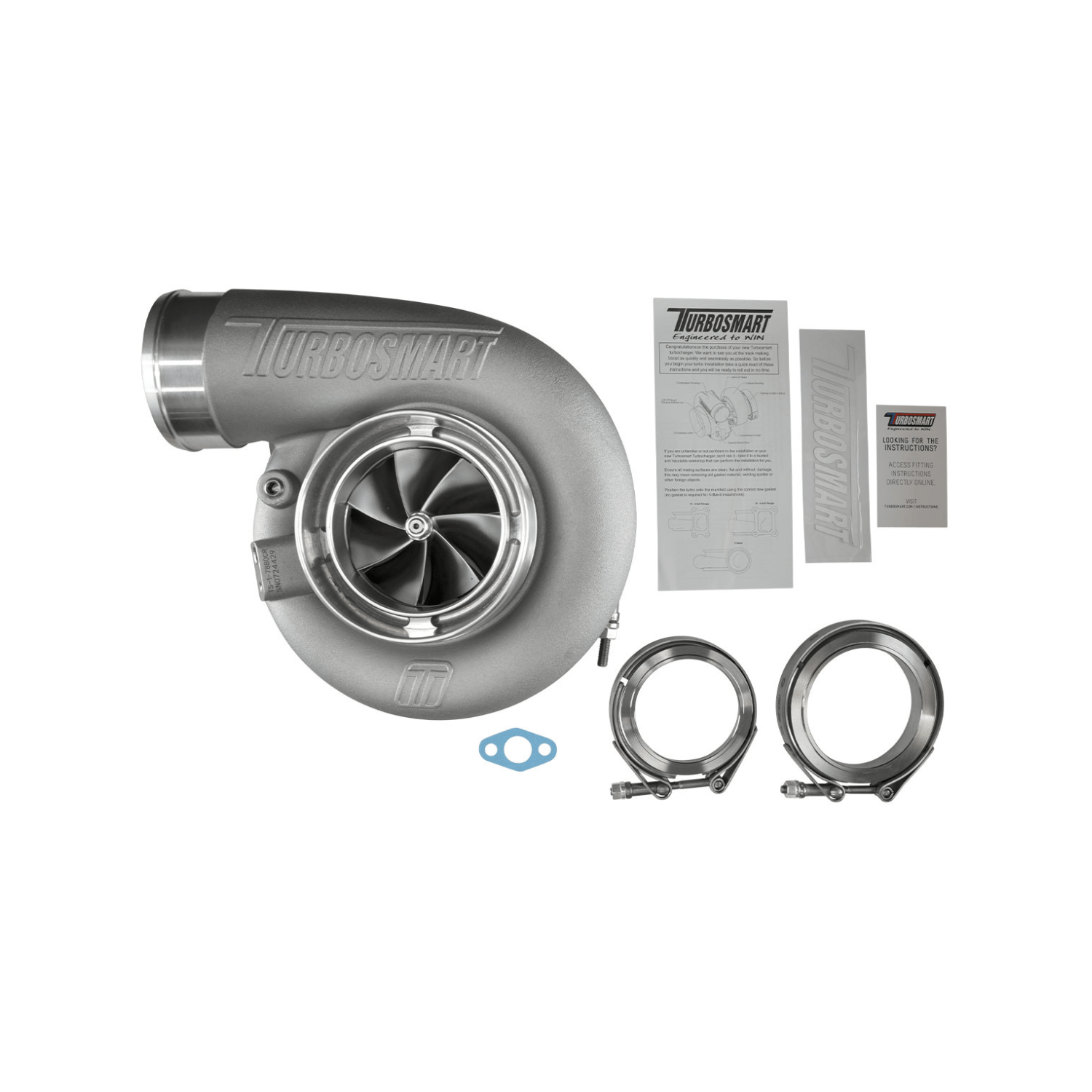 Turbosmart TS - 1 7880 V - Band Reverse Rotation 0.96 A/R Externally Wastegated Turbocharger – TS - 1 - 7880C - VR096E - Game On Motorsports Australia
