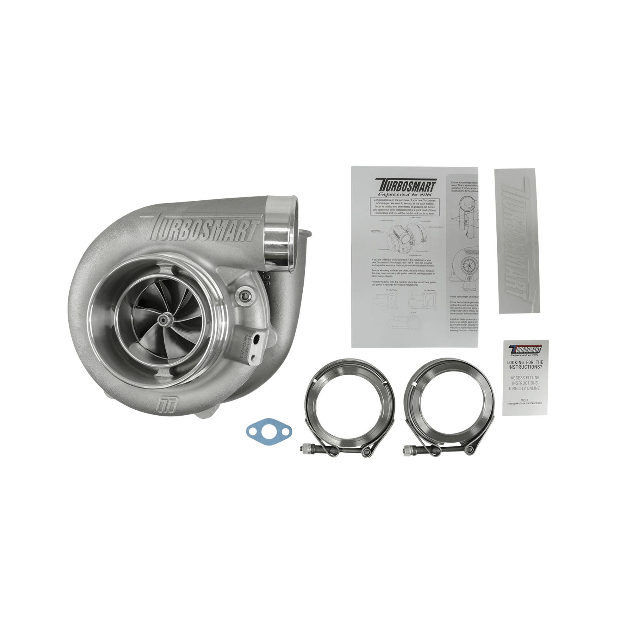 Turbosmart TS - 1 Performance Turbocharger 6870 V - Band 0.96AR Externally Wastegated TS - 1 - 6870C - VB096E - Game On Motorsports Australia