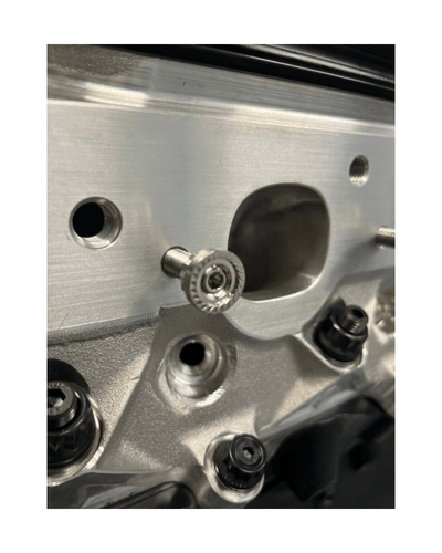 Warspeed Titanium Exhaust Stud Kit – 12 - Pack Titanium Studs & Serrated Nuts for LS Heads - Game On Motorsports Australia
